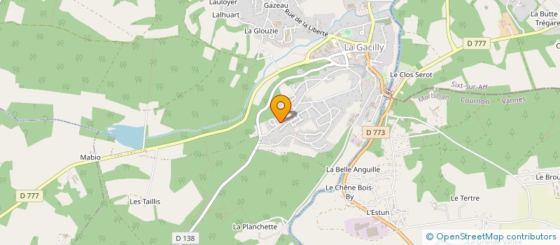 localisation de l'entreprise ETABLISSEMENTS DELALANDE à LA GACILLY