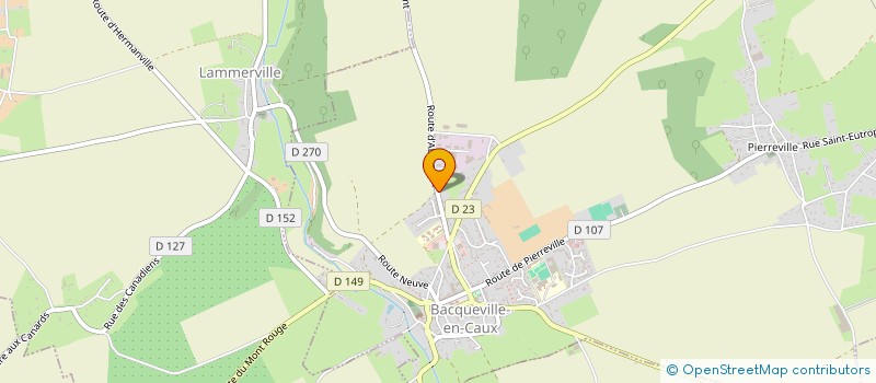 localisation de l'entreprise ETABLISSEMENTS DELAMOTTE ET FILS à BACQUEVILLE-EN-CAUX