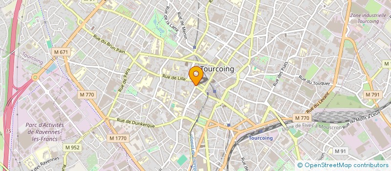 localisation de l'entreprise ETABLISSEMENTS DELAPOTERIE ET FILS à TOURCOING
