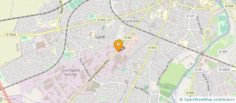 localisation de l'entreprise ETABLISSEMENTS DELARUE à LUCE