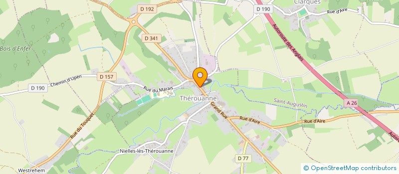 localisation de l'entreprise ETABLISSEMENTS DELBECQUE à THEROUANNE