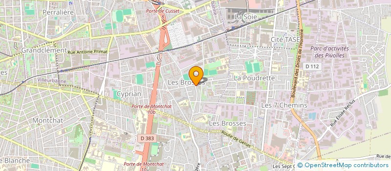 localisation de l'entreprise ETABLISSEMENTS DELECOURT FRERES à VILLEURBANNE