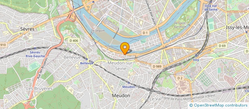 localisation de l'entreprise ETABLISSEMENTS DELETRE à MEUDON