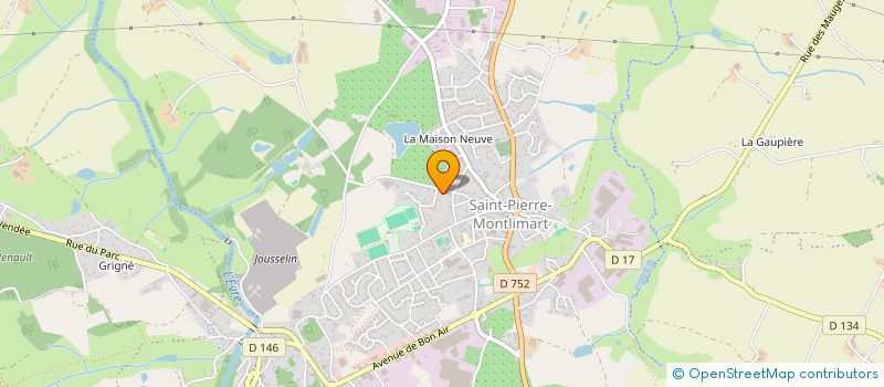 localisation de l'entreprise ETABLISSEMENTS DELION à MONTREVAULT-SUR-EVRE
