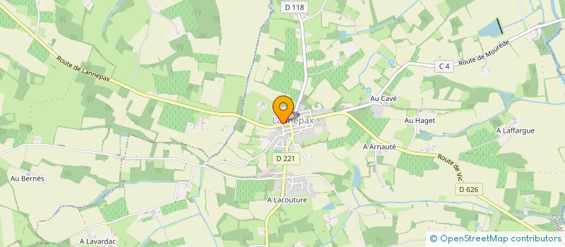 localisation de l'entreprise ETABLISSEMENTS DELORD FRERES  LANNEPAX