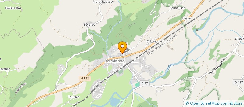 localisation de l'entreprise ETABLISSEMENTS DELRIEU à POLMINHAC