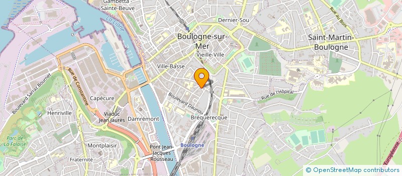 localisation de l'entreprise ETABLISSEMENTS DELSART  BOULOGNE-SUR-MER