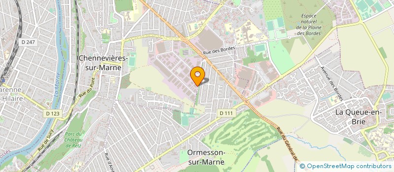 localisation de l'entreprise ETABLISSEMENTS DEMAILLY ET COMPAGNIE à CHENNEVIERES-SUR-MARNE