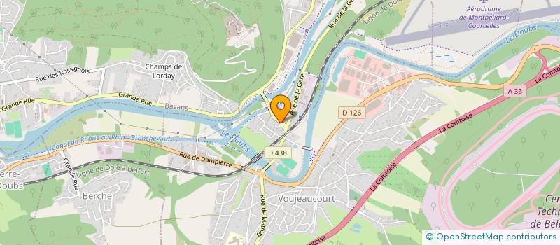 localisation de l'entreprise ETABLISSEMENTS DEMARQUIS  VOUJEAUCOURT