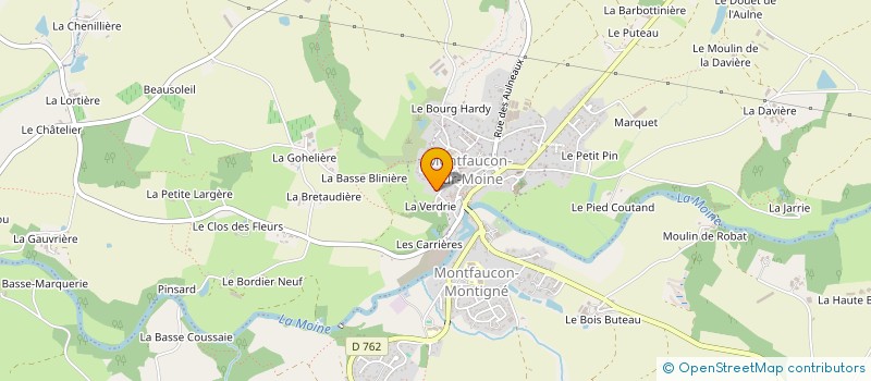 localisation de l'entreprise ETABLISSEMENTS DENIS FRUITS ET CARAFES à SEVREMOINE