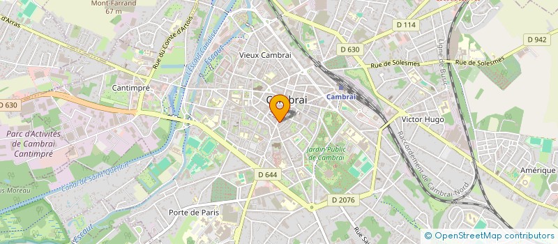 localisation de l'entreprise ETABLISSEMENTS DENOYELLE à CAMBRAI