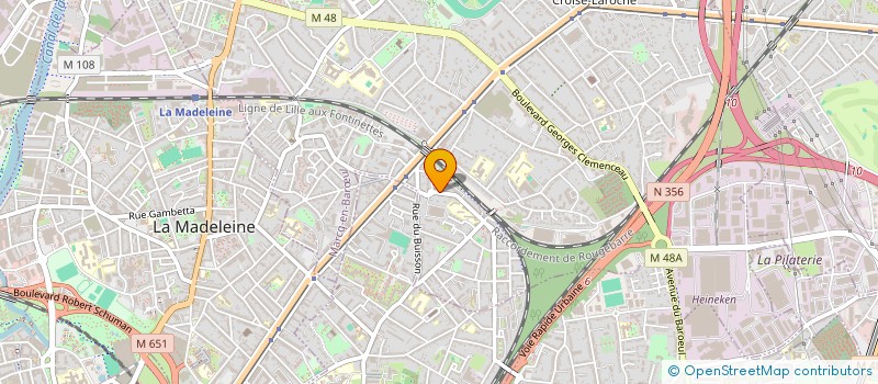 localisation de l'entreprise ETABLISSEMENTS DESCAMPS ET COUROUBLE à MARCQ-EN-BARŒUL