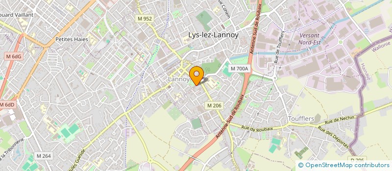 localisation de l'entreprise ETABLISSEMENTS DESCHOEMAKER à LYS-LEZ-LANNOY