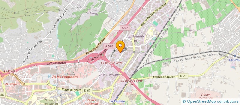 localisation de l'entreprise ETABLISSEMENTS DESCOURS ET CABAUD PROVENCE ALPES COTE D AZUR à LA GARDE