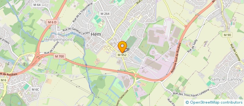 localisation de l'entreprise ETABLISSEMENTS DESPRETS ET COMPAGNIE  HEM