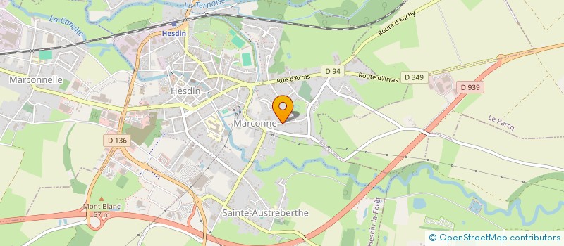 localisation de l'entreprise ETABLISSEMENTS DESSAINT à MARCONNE