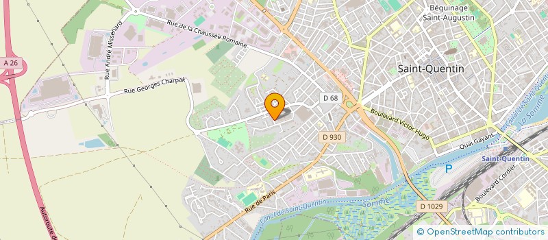 localisation de l'entreprise ETABLISSEMENTS DEUDON à SAINT-QUENTIN