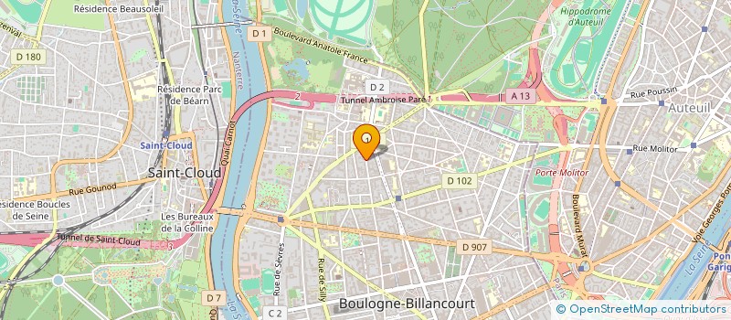 localisation de l'entreprise ETABLISSEMENTS DEVERGIE ET FILS à BOULOGNE-BILLANCOURT