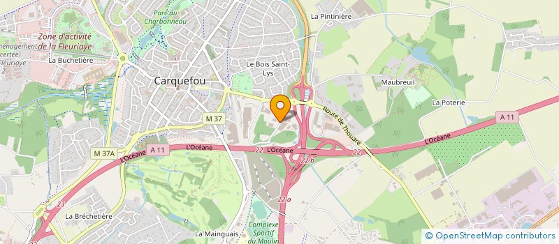 localisation de l'entreprise ETABLISSEMENTS DEVINEAU ET AUBRON à CARQUEFOU