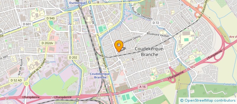 localisation de l'entreprise ETABLISSEMENTS DEVLAMYNCK  COUDEKERQUE-BRANCHE