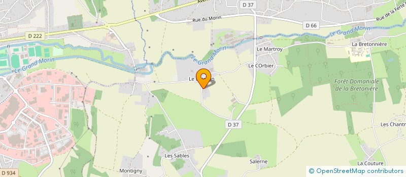 localisation de l'entreprise ETABLISSEMENTS DEVOGELE à CHAILLY-EN-BRIE