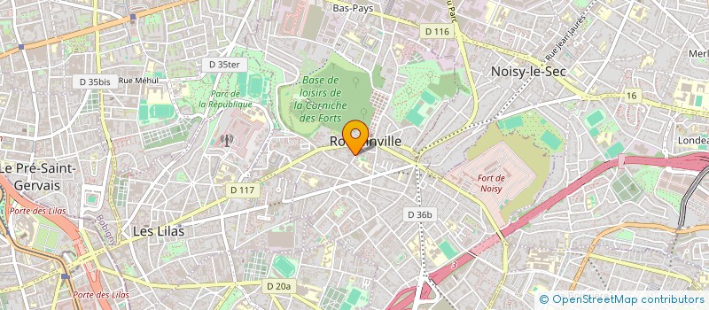localisation de l'entreprise ETABLISSEMENTS DI SANTO à ROMAINVILLE