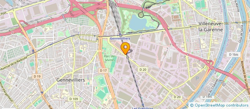 localisation de l'entreprise ETABLISSEMENTS DIEGO à GENNEVILLIERS