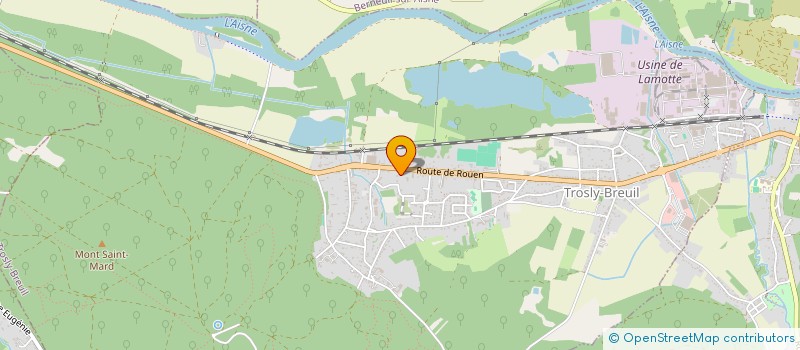 localisation de l'entreprise ETABLISSEMENTS DIOUY à TROSLY-BREUIL