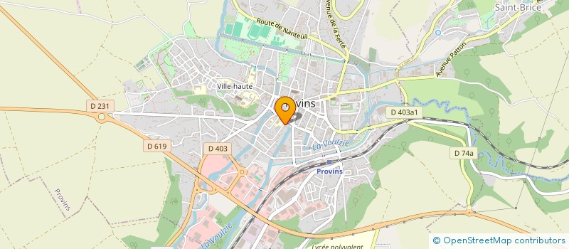 localisation de l'entreprise ETABLISSEMENTS DJRIGA NEGOCE à PROVINS