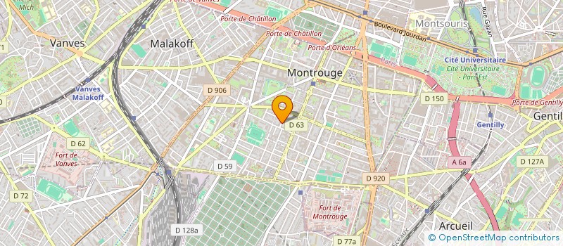 localisation de l'entreprise ETABLISSEMENTS DOLLEY à MONTROUGE