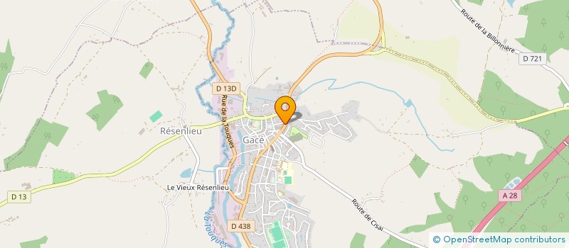 localisation de l'entreprise ETABLISSEMENTS DOMALAIN à GACE
