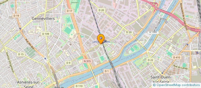 localisation de l'entreprise ETABLISSEMENTS DOMANGE à ASNIERES-SUR-SEINE