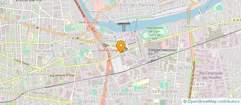 localisation de l'entreprise ETABLISSEMENTS DORAI à VILLEURBANNE
