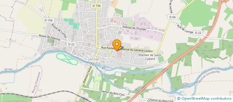 localisation de l'entreprise ETABLISSEMENTS DORBE à JARNAC