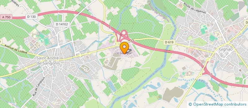 localisation de l'entreprise ETABLISSEMENTS DOUCE & FILS à SAINT-ANDRE-DE-SANGONIS