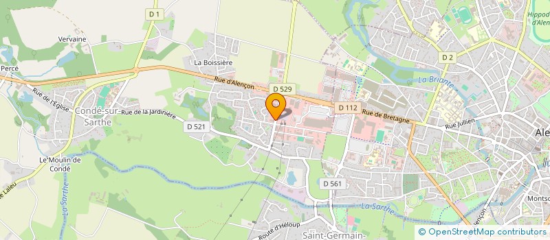 localisation de l'entreprise ETABLISSEMENTS DOUET SARL à CONDE-SUR-SARTHE