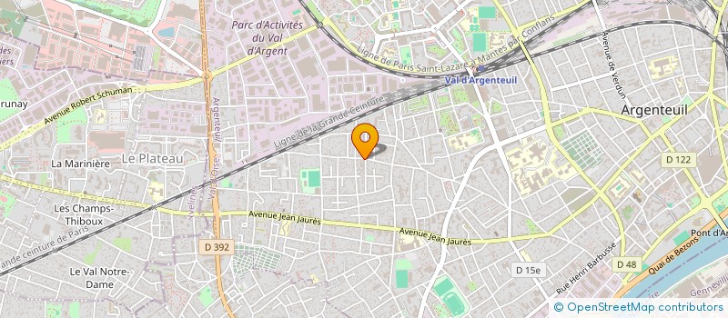 localisation de l'entreprise ETABLISSEMENTS DOUZILLE à ARGENTEUIL