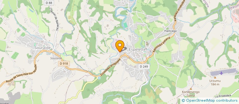 localisation de l'entreprise ETABLISSEMENTS DOYHARCABAL ELEC  ESPELETTE