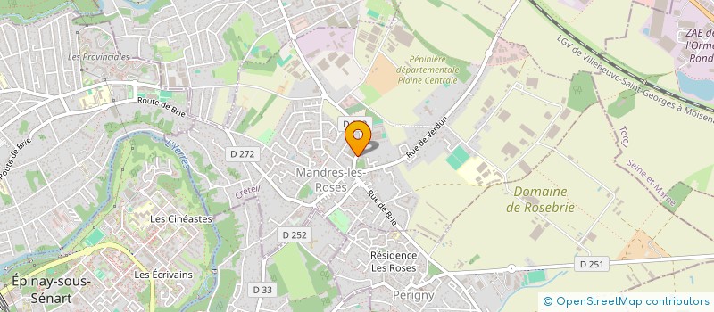 localisation de l'entreprise ETABLISSEMENTS DREYFUS ET FILS à MANDRES-LES-ROSES