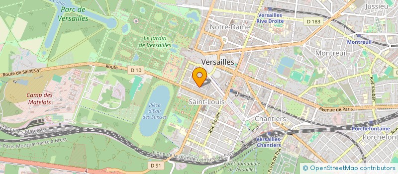 localisation de l'entreprise ETABLISSEMENTS DRODE METAUT NOEL à VERSAILLES
