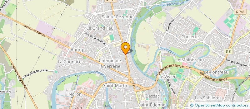 localisation de l'entreprise ETABLISSEMENTS DRUJON à NIORT