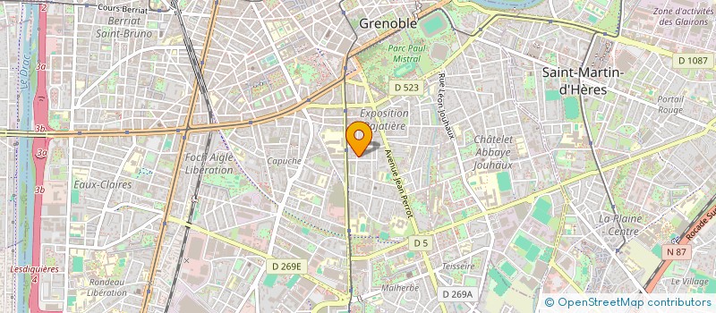 localisation de l'entreprise ETABLISSEMENTS DSN  GRENOBLE