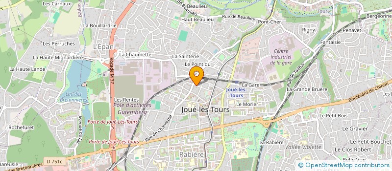 localisation de l'entreprise ETABLISSEMENTS DU ROC à JOUE-LES-TOURS