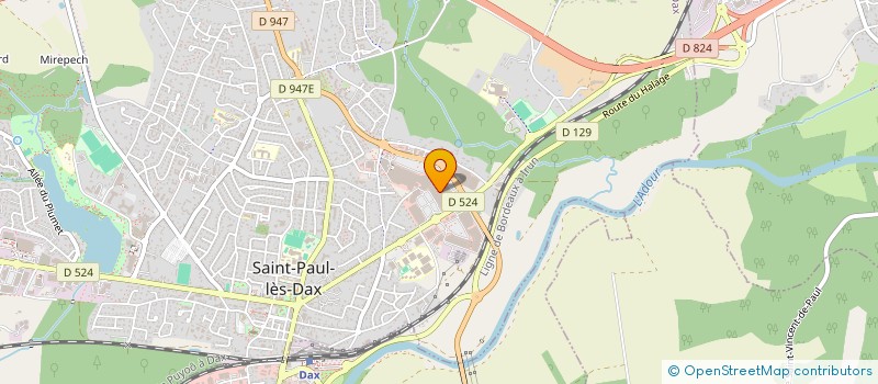 localisation de l'entreprise ETABLISSEMENTS DUBIS ET FILS à SAINT-PAUL-LES-DAX