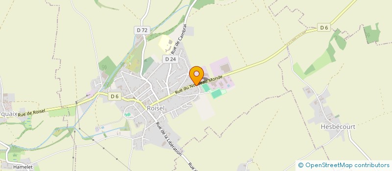 localisation de l'entreprise ETABLISSEMENTS DUBOIS à ROISEL