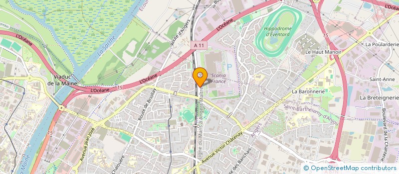 localisation de l'entreprise ETABLISSEMENTS DUBREUIL à ANGERS