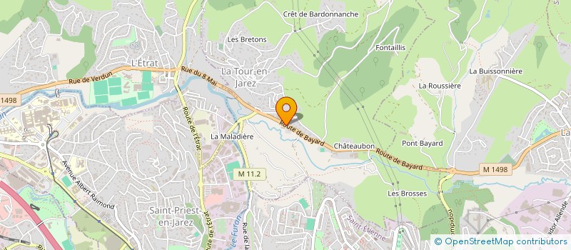localisation de l'entreprise ETABLISSEMENTS DUC à LA TOUR-EN-JAREZ