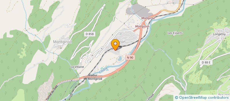 localisation de l'entreprise ETABLISSEMENTS DUCHOSAL à AIME-LA-PLAGNE
