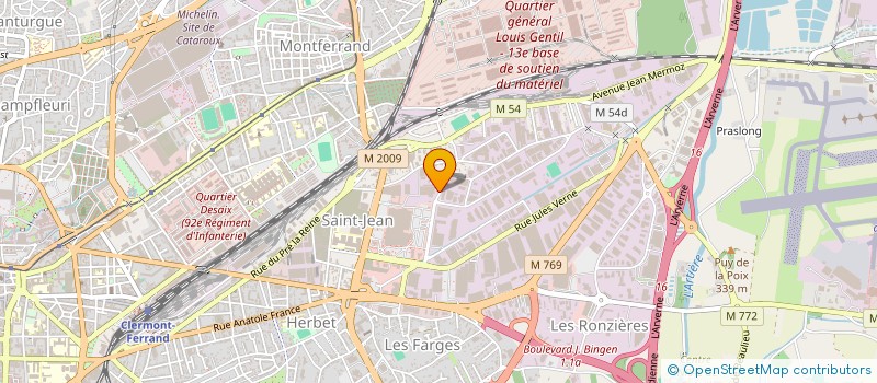 localisation de l'entreprise ETABLISSEMENTS DUCROS à CLERMONT-FERRAND