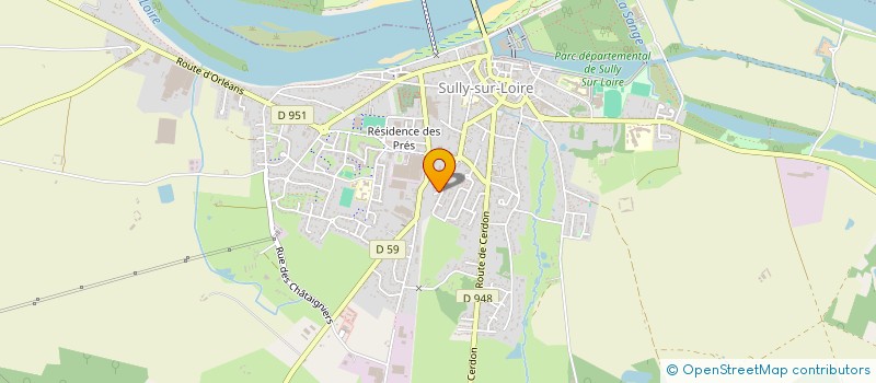 localisation de l'entreprise ETABLISSEMENTS DUFI SA à SULLY-SUR-LOIRE